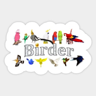 Bird Loving Birder Sticker